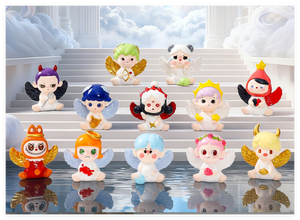 Resin 12 Zodiac Signs Constellations Home Garden Sculpture Decorative fairy Baby <strong>Angel</strong> <strong>Figure</strong> with wings Characters Toy Giveaway - Product Image 3