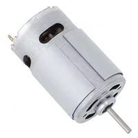 Motor DC Nichibo K5FN Berdaya Tinggi 12V Magnet Permanen 15600/32000 RPM Torsi 56mN.M Pemasangan Panel Tahan Tetes Listrik