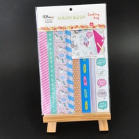 3 Feuilles d'Autocollants Washi Licorne Mignonne Livre Bullet Journal Planner Décoratif DIY