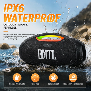 Altavoz Inalámbrico BMTL <span class=keywords><strong>Boom</strong></span> II 80-100W, Reproductor de Música Bluetooth para Exteriores, Resistente al Agua, Subwoofer Portátil - Product Image 6