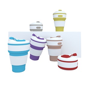 Silicone Folding Mug Solid Color Portable Drinkware For Adults Gift Use - Product Image 3