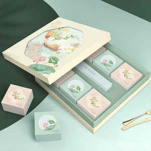 Customised Modern Mooncake Gift Boxes Set Luxury Magnetic Packaging Moon Cake <b>Box</b> - Product Image 4