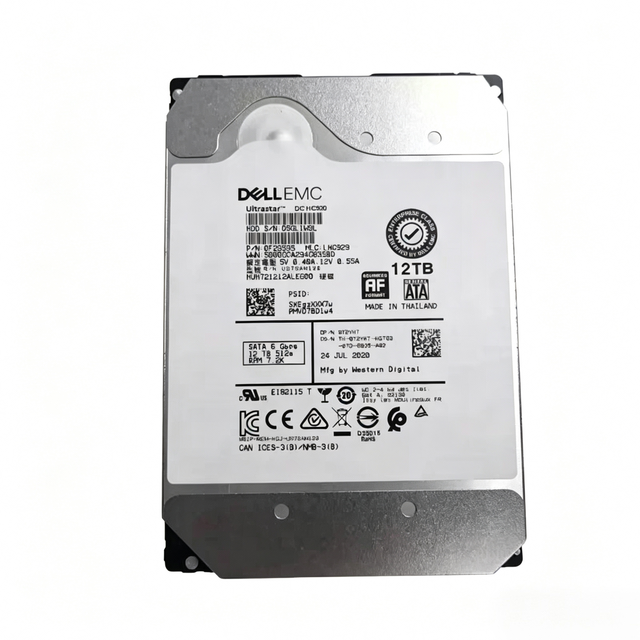 Helium Sealed Internal Server 12TB 7200 RPM SATA 6Gbps 3.5 Inch Enterprise Hard Drive Used Tested Working 256MB CMR 4Kn