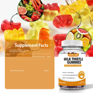 Ausreson OEM Organic Milk Thistle Seed Extract Gummy Candy Liver <b>Detox</b> <b>Supplement</b> Halal/Kosher Certified - Product Image 4