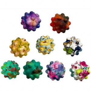 Juguete Sensorial Antiestrés de PVC y Silicona para Niños de 5 a 7 Años, Pelota de Burbujas Redonda y Blanda Personalizable - Product Image 5