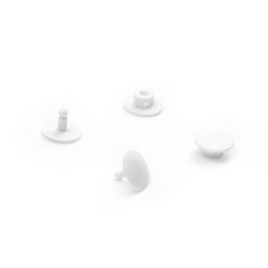 Snap Button Plastic Round White Eco-Friendly Hand Snap Button For Clothing Accessories - Product Image 1
