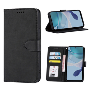 Funda de Cuero Tipo Cartera para Teléfono <span class=keywords><strong>Motorola</strong></span> <span class=keywords><strong>Edge</strong></span> 40 Moto <span class=keywords><strong>X40</strong></span> X30 S30 Pro E22i E13 G53 G72 G73 con Tapa Protectora - Product Image 3