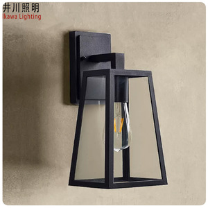 Lámpara de Pared Exterior Negra GP-W411 de Ikawa Lighting, Impermeable, Minimalista, para Balcón, Villa, Jardín - Product Image 4