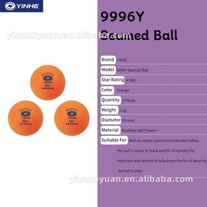 Pelotas <span class=keywords><strong>de</strong></span> Tenis <span class=keywords><strong>de</strong></span> Mesa YINHE 9995Y y 9996Y: Pelotas <span class=keywords><strong>de</strong></span> <span class=keywords><strong>Ping</strong></span> <span class=keywords><strong>Pong</strong></span> con Costuras <span class=keywords><strong>de</strong></span> ABS <span class=keywords><strong>de</strong></span> 50+mm y 55+mm para Entretenimiento <span class=keywords><strong>de</strong></span> Adultos y Principiantes - Product Image 6