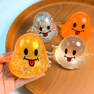Juguete Blandito de Halloween Más Vendido, Bola Antiestrés de TPR con Forma de Fantasma de Halloween, Juguetes Blandos para Aliviar el Estrés - Product Image 2