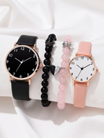 YuSa372 nouvelle tendance mode Simple femmes vitrail Couple montre haute qualité bracelet en cuir montres à Quartz