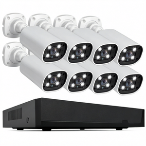 <span class=keywords><strong>SriHome</strong></span> NVS008-AHD006 Sistema de Cámaras de Seguridad NVR XVR HD de 2MP y 8 Canales con Sensor CMOS, Cámaras IP Inalámbricas H.265 - Product Image 1