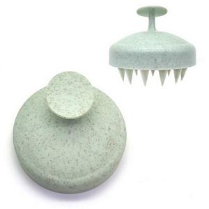 Cepillo de champú para el cabello de silicona ABS plástico paja de trigo ecológico superventas al por menor masajeador de cuero cabelludo accesorios de baño - Product Image 4