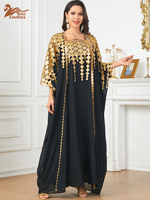 Kaftan marocain à sequins et diamants, Abaya africaine, Robe de soirée musulmane, Caftan, Robe de soirée, Boubou, Robe Djellaba