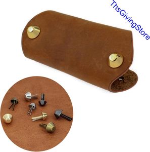 Rivets coniques métalliques à visser, à tête plate, à pointe, pour sacs à main, quincaillerie pour la fabrication de sacs - Product Image 6