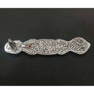 Bâtons d'encens en forme de poisson Ganesh en argent les plus vendus avec support en métal pour un usage religieux - Product Image 1