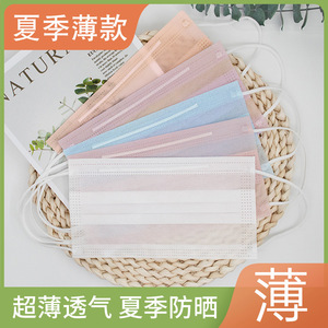 Masque facial jetable Zhengxin Jiujiu, 2 plis, tissu non tissé, anti-pollution, protection contre la poussière, utilisation estivale - Product Image 4