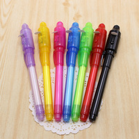 Nouveauté Creative Gift Drive Secret Invisible Ink Spy Pen avec lumière LED