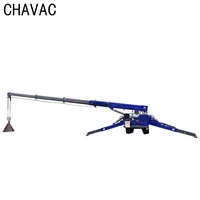 CHAVAC CE-Standard Kleiner Raupenkran 3-16 Tonnen Tragbarer Raupenkran 23,5m Hubhöhe Energiesparender Mini-Spinnenkran