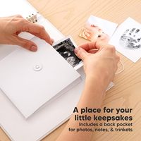 Libro de Recuerdos para Bebés con Tapa Dura y Impresión a Todo Color Personalizada, Planificador de Crecimiento con Funda de Papel Offset