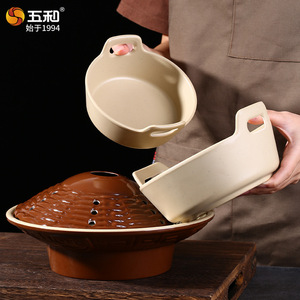Five Harmony Melamine Plate Round Retro Style Dishwasher Safe For Restaurant Hotel Commercial Use - Product Image 5
