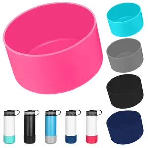 Non-Slip Silicone Cup Base Cover Water Bottle Bottom Sleeve Cover