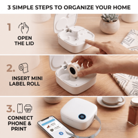 Impresora de Etiquetas Térmicas Portátil MHT-S001, Precio de Fábrica, 15 mm, 203 dpi, 1500 mAh, USB, para CE FCC, en Stock, para Frascos de Almacenamiento de Alimentos de Cocina