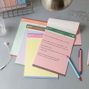 Papelería Personalizada, Bloc de Notas de Papel Offset de Hojas Sueltas Coloridas, Bloc de Notas Promocional con Logotipo Personalizado, Bloc de Notas con Rayas para Uso en Oficina - Product Image 4