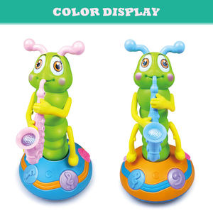Jouet musical et lumineux universel pour tout-petits : insecte marcheur électrique mignon de dessin animé, ver torsadé saxophone pour enfants - Product Image 5
