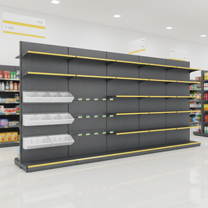 <span class=keywords><strong>Étagère</strong></span>s de supermarché métalliques monofaciales légères JIACHUANG, présentoir autoportant à installation rapide pour gondoles d'<span class=keywords><strong>occasion</strong></span> - Product Image 1