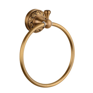 Ensemble de robinetterie de salle de bain Saint Ruijia en bronze antique, installation par perçage en cuivre, accessoires de salle de bain de style européen - Product Image 5