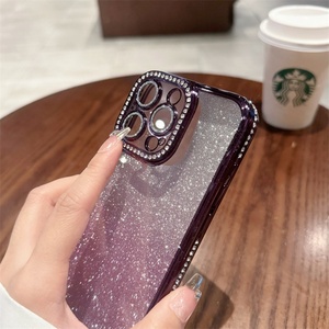 Funda de Teléfono con Brillantina de Diamantes, Superventas 2026, para iPhone 17 Pro, 17 <span class=keywords><strong>Air</strong></span>, 17, 16, 15, 14 Pro <span class=keywords><strong>Max</strong></span> Plus, Protector de Teléfono a Prueba de Golpes para <span class=keywords><strong>Mujer</strong></span> - Product Image 3