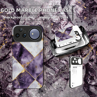Étui de téléphone portable de luxe personnalisé en TPU imprimé IMD, résistant aux chocs, pour 13/11/12 Pro Max/X/XS/XR, design géométrique rayé marbré