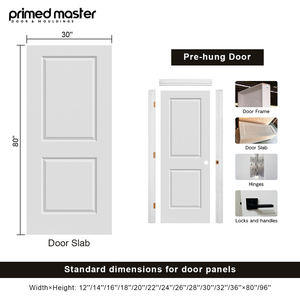<span class=keywords><strong>Porta</strong></span> Interna in Legno Modellata a <span class=keywords><strong>2</strong></span> Pannelli, Preverniciata Bianca, con Anima a Nido d'Ape, Prezzo di Fabbrica all'Ingrosso - Product Image 3
