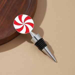 Lollipop <b>Wine</b> <b>Stopper</b> Zinc Alloy Sealing Bottle <b>Stopper</b> For <b>Wine</b> Preservation - Product Image 1