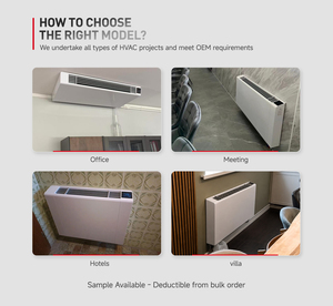 Ventilconvettore Idronico <span class=keywords><strong>a</strong></span> <span class=keywords><strong>Parete</strong></span> Fcu Yesncer Dc Slim ad Acqua Refrigerata per Riscaldamento e Raffrescamento - Product Image 6