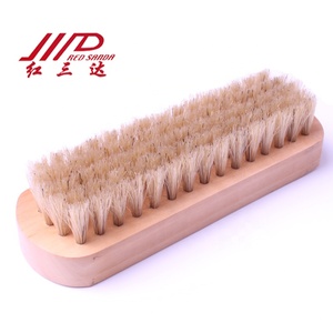 Wooden <strong>Shoe</strong> <strong>Brush</strong> with Pig Hair for Boot Leather Cleaning and Shining Horse Hair Beech Handle Dust Removal Function - Product Image 4