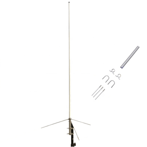 เสาอากาศไฟเบอร์กลาสแบบสองย่านความถี่ 3.2M 144/430MHz VHF UHF, เสาอากาศฐาน Diamonds X300 พร้อมแผ่นกราวด์เรเดียล - Product Image 3