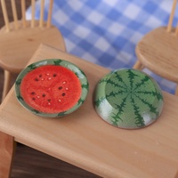 Nuevo Producto: Plato de Sandía de Resina, Accesorios de Resina DIY, Tazón de Frutas de Resina, Joyería, Imán para Refrigerador, Dijes de Resina para Decoración