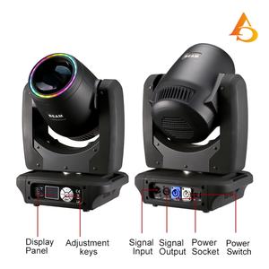 AICPOSE - Mini Lámpara de Cabeza Móvil LED RGBW Personalizable, Luz de Haz para Eventos y Escenarios, 300 W, Luz de Cabeza Móvil - Product Image 4