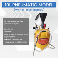 Applicateur de lubrifiant pneumatique pour huile de carter et de transmission AUTO 20L avec tube de niveau de liquide intégré