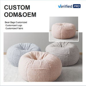 Custom Accessible Winter Essential Lamb Wool Bean Bag Modern <b>Sofa</b> <b>Bed</b> Design with Removable Fabric Cover for Home Furniture Use - Product Image 2