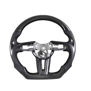 Volante de Cuero y Fibra de Carbono con LED Calefactable Personalizado para <span class=keywords><strong>Mazda</strong></span> 3, 6, CX-30, CX-3, 2019, 2020, 2021, 2022, <span class=keywords><strong>2023</strong></span>, 2024, 2025, 2026 - Product Image 3