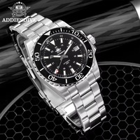 Montre mécanique pour homme Addiesdive 2504, bracelet en acier 316L, étanche 200M, saphir, mouvement japonais, automatique, montre de plongée