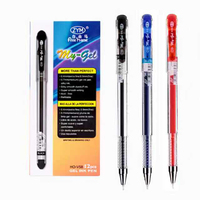 Recharge universelle pour stylo gel en plastique, 0,5 mm, séchage rapide, écriture fluide, bleu/rouge, compatible avec les stylos 0,4/0,7 mm, échantillons gratuits, OEM