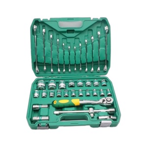 Naiqitools 37 Piece Socket Wrench Set 1/2 In Chrome Vanadium Steel Automotive Home Repair Tool Kit Plastic Case - Product Image 2