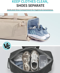 Free Design Breathable Water Resistant 40L Gym <strong>Bag</strong> Travel Weekender Camping <strong>Bags</strong> Yoga Duffle Tote <strong>Bags</strong> for Women <strong>Men</strong> - Product Image 6