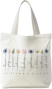 Impression couleur personnalisée prête à expédier des sacs bibliques <span class=keywords><strong>de</strong></span> style moderne <span class=keywords><strong>de</strong></span> qualité pour les femmes, sac fourre-tout chrétien pour les cadeaux - Product Image 3