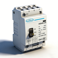 Contactor Modular de CA de 2 Polos, 63A, Operación Manual, 250V, Doméstico, HANDELE HDH8-63 AC-7a 12kW