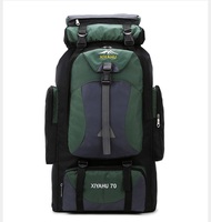 Modis 70L luar ruangan kapasitas besar tahan air mendaki gunung k fitur anti-maling lapisan poliester ransel olahraga Hiking